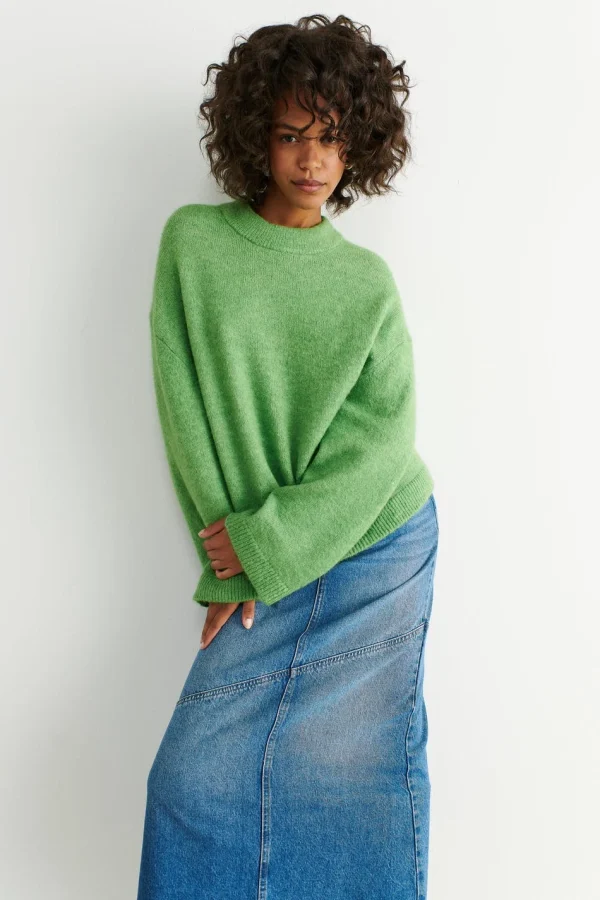 prix pas cher Gina Tricot Tindra Knitted Sweater Meadow Green 1