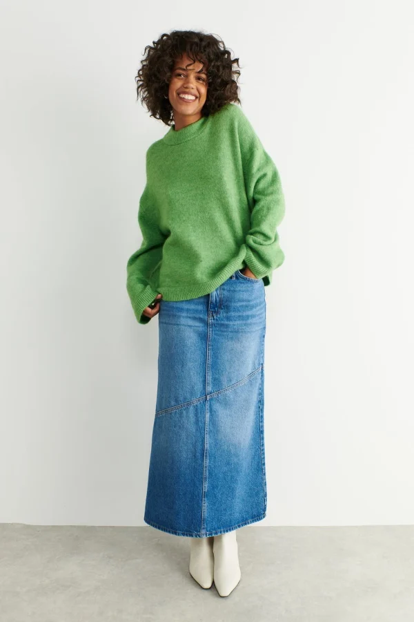 prix pas cher Gina Tricot Tindra Knitted Sweater Meadow Green 3