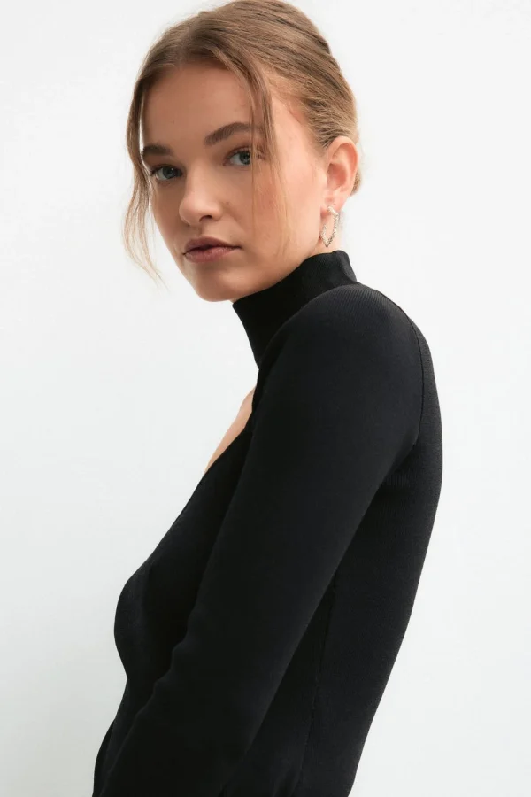Top ventes Gina Tricot Freya Knitted Top Black 3