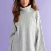 Gina Tricot Jessa Knitted Sweater Lt Grey Melange excellents soldes 8