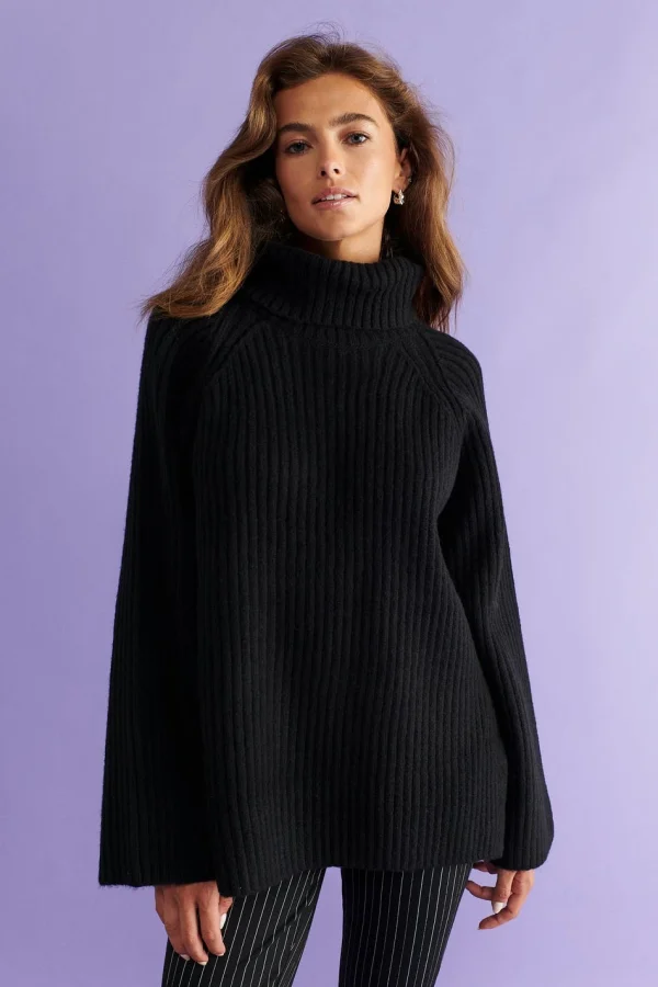 boutique Gina Tricot Jessa Knitted Sweater Black 3