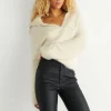 boutique en ligne Gina Tricot Katia Knitted Sweater Almond Milk 10