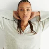 Gina Tricot Melia Homewear Sweater Lt Grey Melange beauté 10