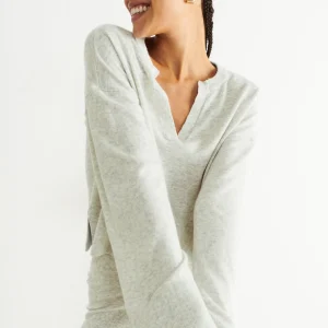 Gina Tricot Melia Homewear Sweater Lt Grey Melange beauté 6
