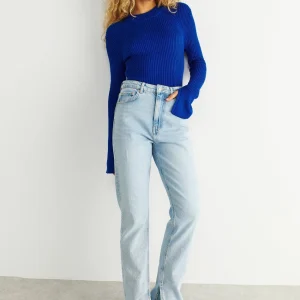 Gina Tricot Hedvig Knitted Sweater Cobolt Blue en vente 6