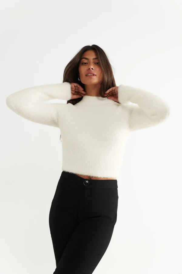 achetez pas cher Gina Tricot Frida Knitted Sweater Offwhite 3