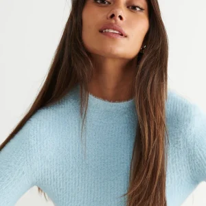 Gina Tricot Frida Knitted Sweater Heather officiel 6