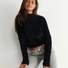 meilleure qualité Gina Tricot Frida Knitted Sweater Black 10