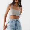 Gina Tricot Emma Diamond Top Silver vente pas cher 10