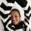 Gina Tricot Jasmina Knitted Sweater Black/white marque pas cher en ligne 8