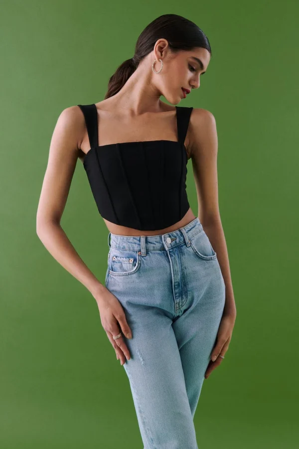 Gina Tricot Jemma Corset Black belle 1