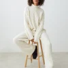 Gina Tricot Malika Knitted Sweater Warm White boutique en ligne france 8