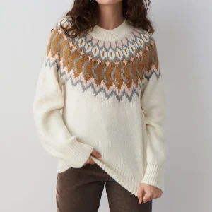 Gina Tricot Armina Knitted Sweater Offwhite grand choix 6