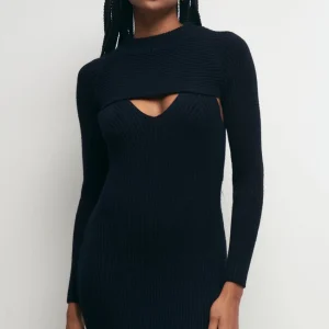 Gina Tricot Kim Knitted Top Black mode pas chere 6