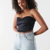 à prix très bas Gina Tricot Deep V Corset Black 8