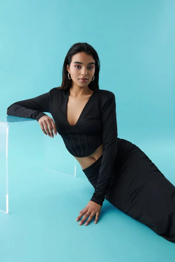Gina Tricot Carla Top Black magasin pour 1