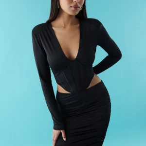 Gina Tricot Carla Top Black magasin pour 6