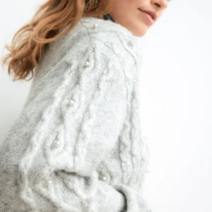 de garantie authentique Gina Tricot Celina Knitted Cardigan Lt Grey Melange 6