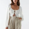 Retour Gratuit Gina Tricot Marielle Blouse Offwhite 8