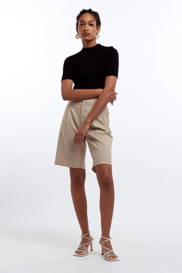 Gina Tricot Kajsa Knitted Top Black l'unique style 3