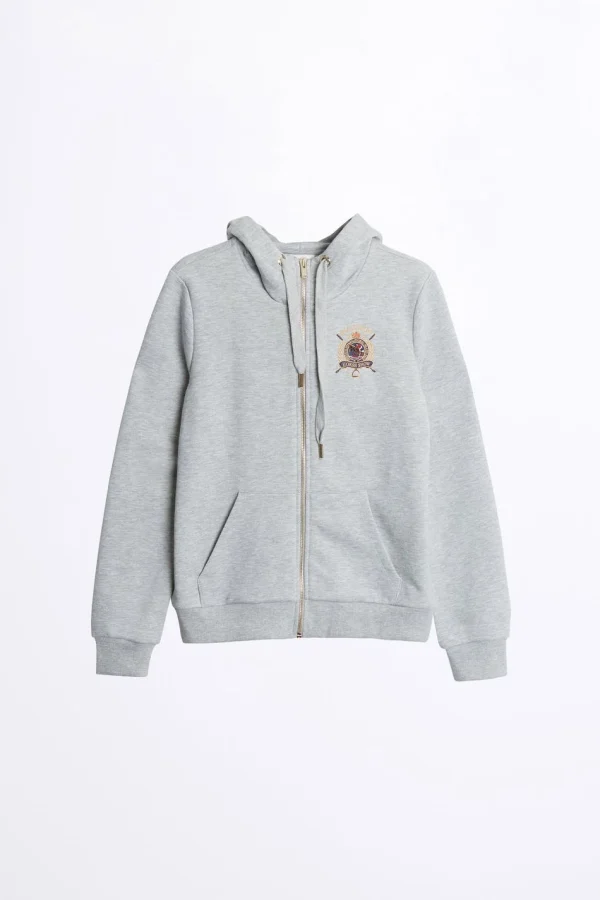 soldes officiel Gina Tricot Jessy Hood Grey Melange 1
