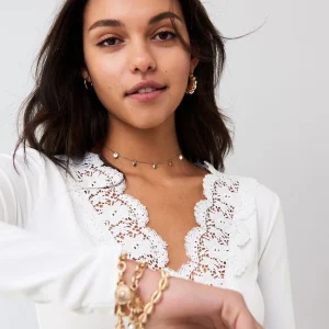 le grand escompte Gina Tricot Julie Top Offwhite 6