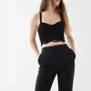 Gina Tricot Adriana Bustier Top Black magasins pour 10