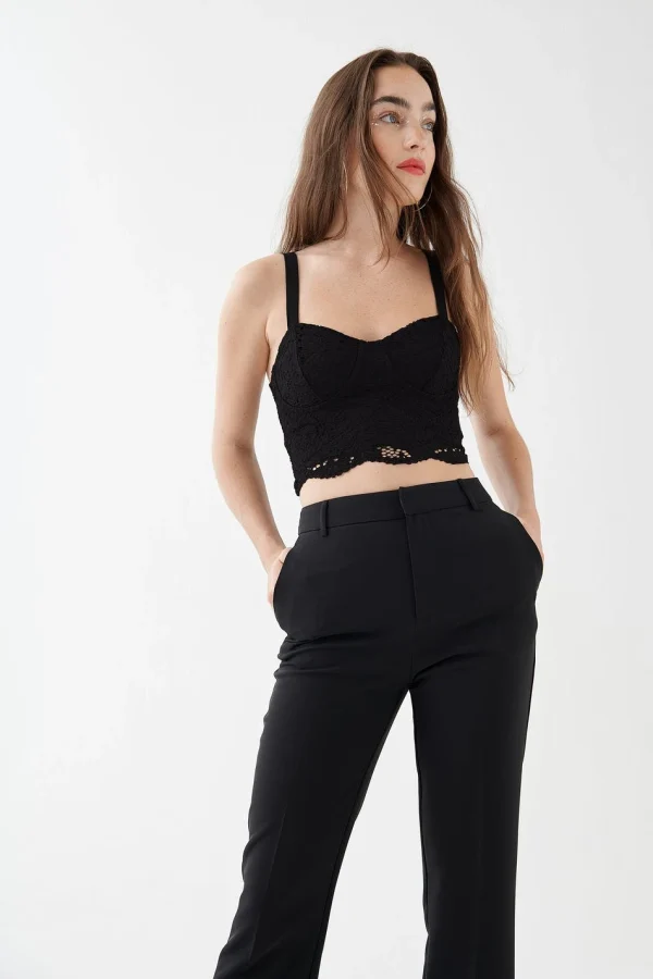 Gina Tricot Adriana Bustier Top Black magasins pour 1
