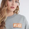 Gina Tricot Irma Sweater Greymel/print Meilleur Prix 8