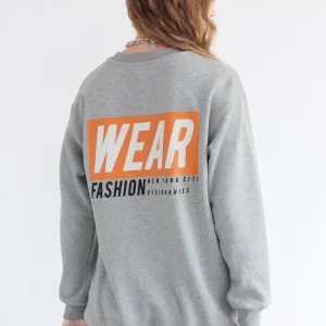 Gina Tricot Irma Sweater Greymel/print Meilleur Prix 6