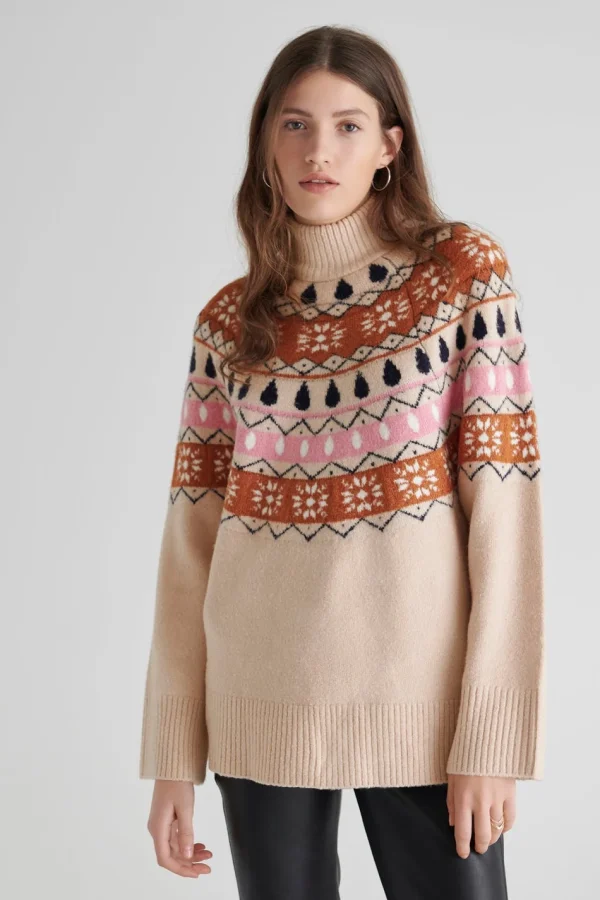 prix le plus bas Gina Tricot Audrey Knitted Sweater Pink Mauve 1