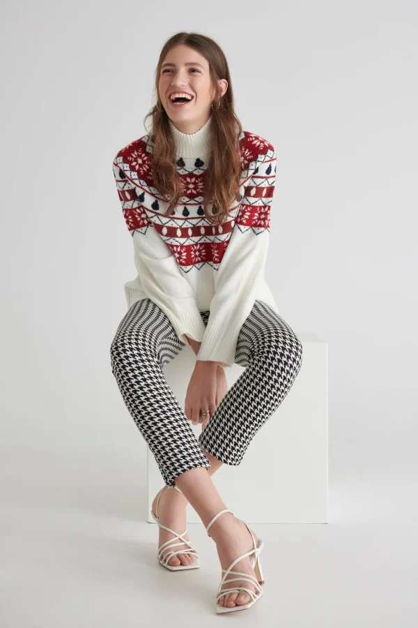 Gina Tricot Audrey Knitted Sweater So Red site en ligne 1