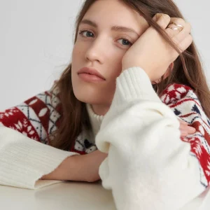 Gina Tricot Audrey Knitted Sweater So Red site en ligne 6