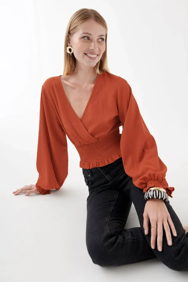 Pas Cher Magasin Soldes Gina Tricot Jane Smock Top Picante 1