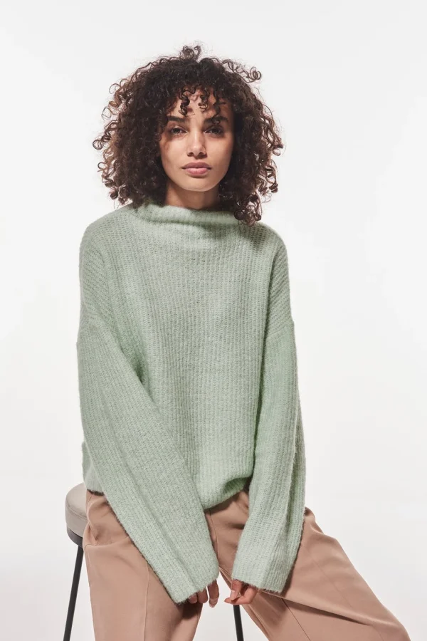 Gina Tricot Ebba Knitted Sweater Aqua Foam magasin en ligne 3