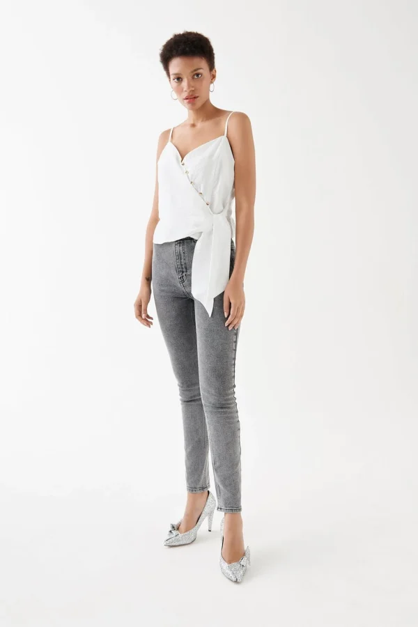 vente pas cher Gina Tricot Moon Singlet Offwhite 3