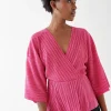 ultratendance Gina Tricot Vivianne Wrap Top Hot Pink 10