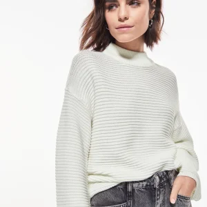 magasin en ligne france Gina Tricot Celia Knitted Sweater Offwhite 6