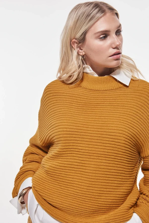 Gina Tricot Celia Knitted Sweater Narcissus bas prix 3