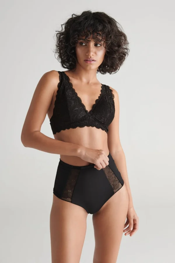 soldes officiel Gina Tricot Millie Shaping Highwaist Brazilian Black 1