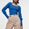 jusqu'à Gina Tricot Heidi Knitted Sweater Nebulas Blue 10