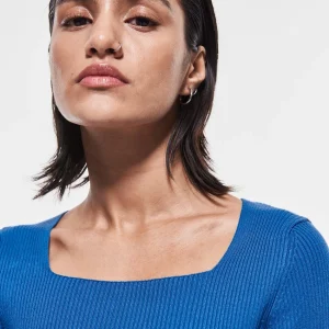 jusqu'à Gina Tricot Heidi Knitted Sweater Nebulas Blue 6