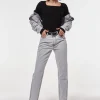 Gina Tricot Heidi Knitted Sweater Black meilleure qualité 10