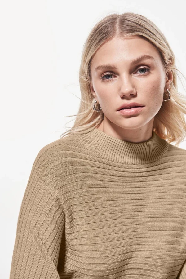 Réductions Gina Tricot Emmy Knitted Sweater Beige 3