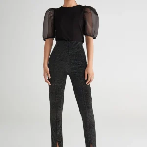 Gina Tricot Wilma Organza Top Black nouvelle saison 6