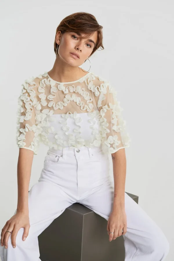 se précipiter pour acheter Gina Tricot Cecilia Top Egret 1