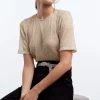 Gina Tricot Judy Glitter Top Beige soldes en ligne 10
