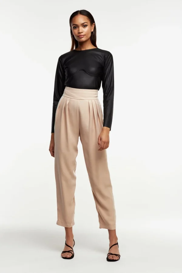 soldes en ligne Gina Tricot Belinda PU Top Black 3