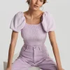 Pas Cher Magasin Soldes Gina Tricot Nelma Puff Sleeve Top Lavender Fog 8