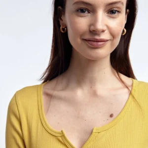 Gina Tricot Liv Rib Top Misted Yellow nouveau produit 6